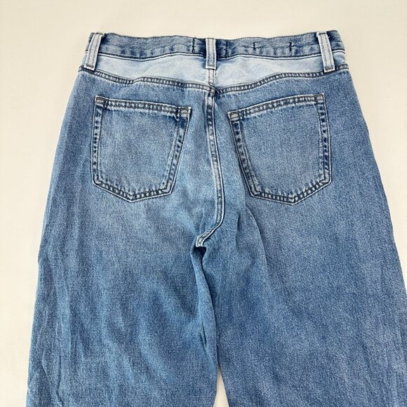 Universal Thread 90's Baggy Button Fly Women's size 4 Two Tone Blue Denim jeans - Picture 5 of 5